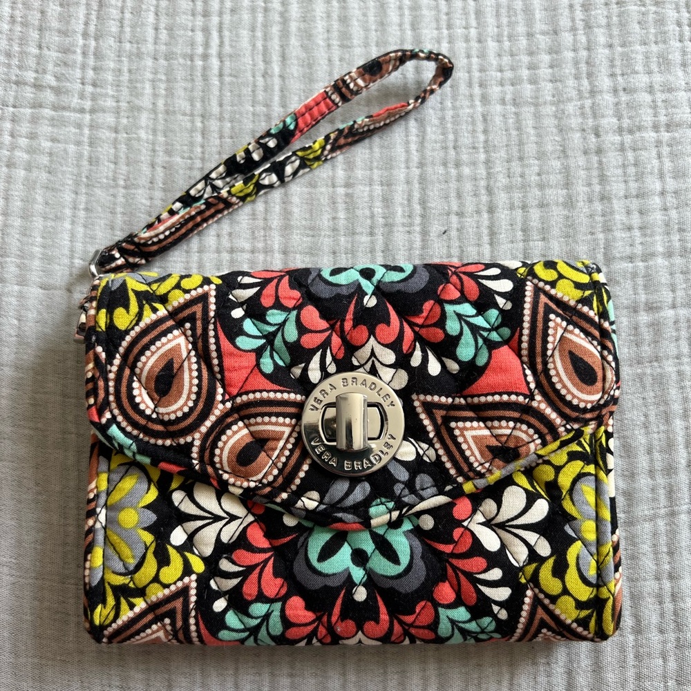 Vera Bradley Turnlock Wristlet